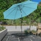 Pure Garden 10-Foot Outdoor Tilting Patio Umbrella with Base, Blue 50-100-BB - alternate 1